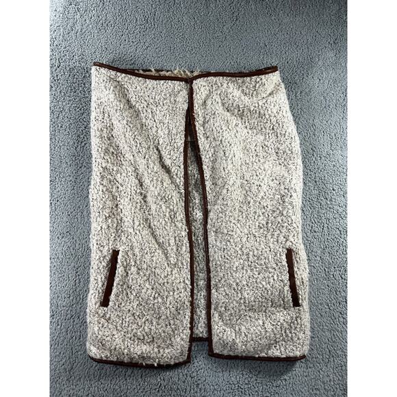 Altar'd State Vest Women Medium Open Front Faux Shearling Wool Blend Outerwear - Picture 16 of 16